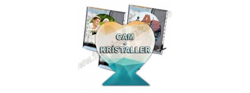 Fotoğraf Baskılı Kristal Cam Çerçeve